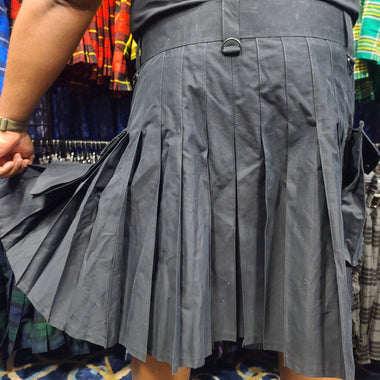 Utility Kilt in Black by KiltedBros