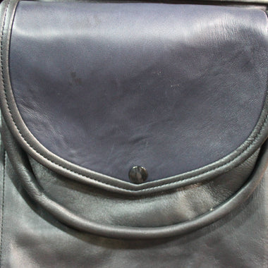 Two Tone Leather Sporran with Gunmetal Hardware